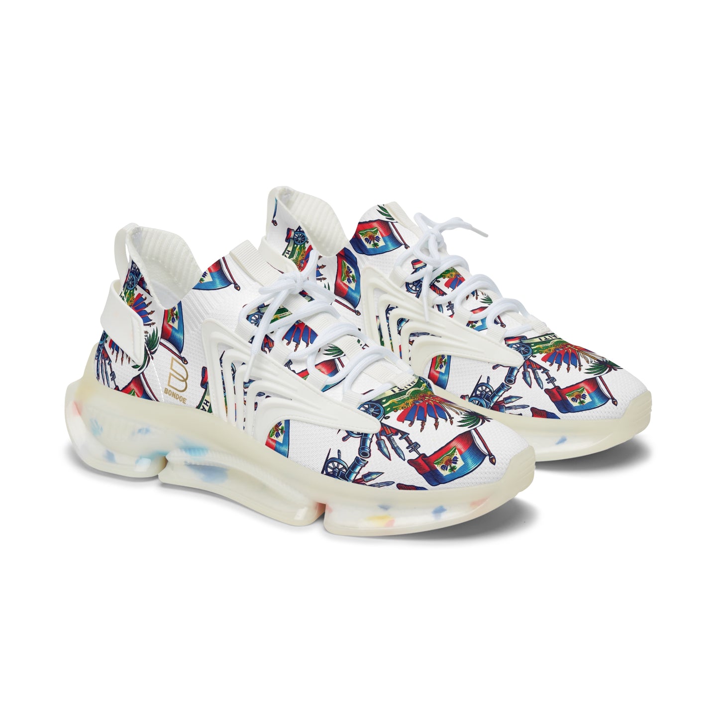 Bondoe 1804 White & Blue WOMEN'S  Sneakers